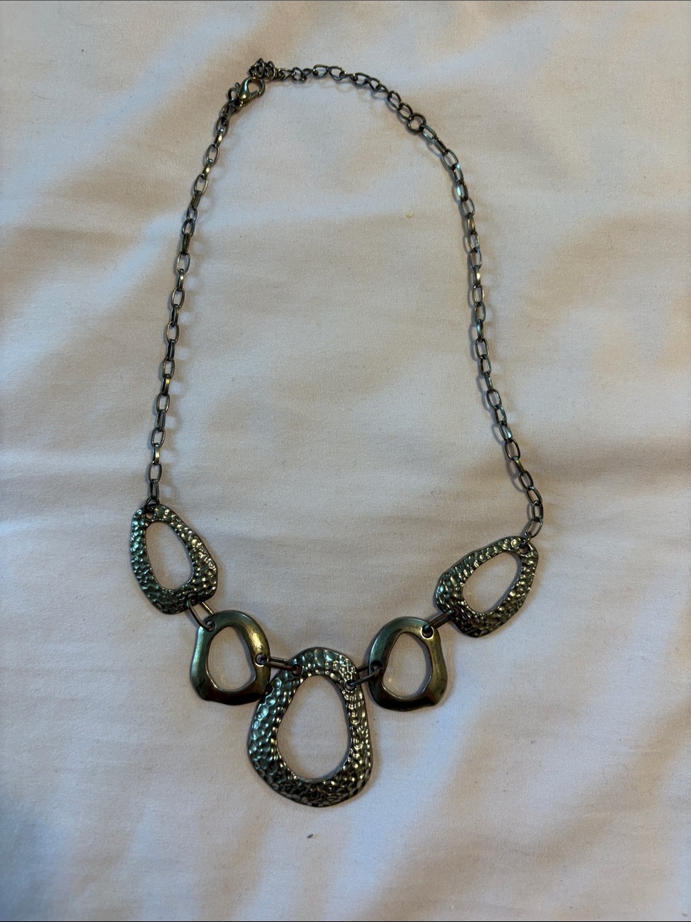 belk Gunmetal Open-Link Statement Necklace